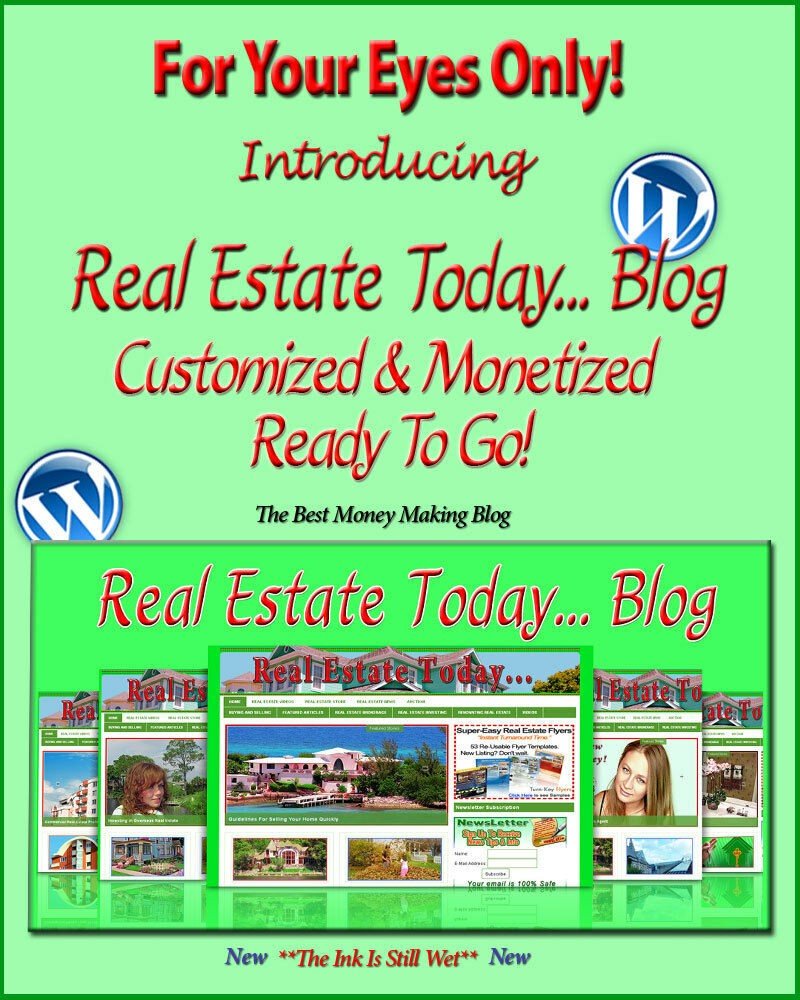 Real Estate Blog Self Updating Website Clickbank Amazon Adsense Pages