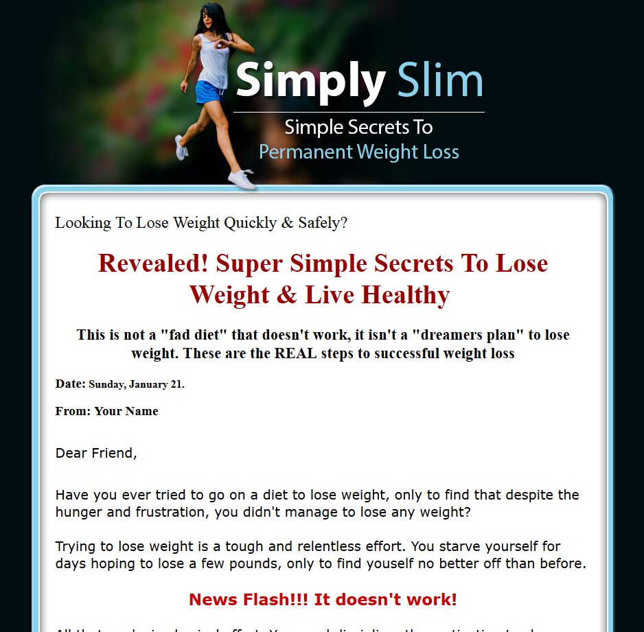 Simply Slim - Complete Online Business For Sale With Website & Software MRR