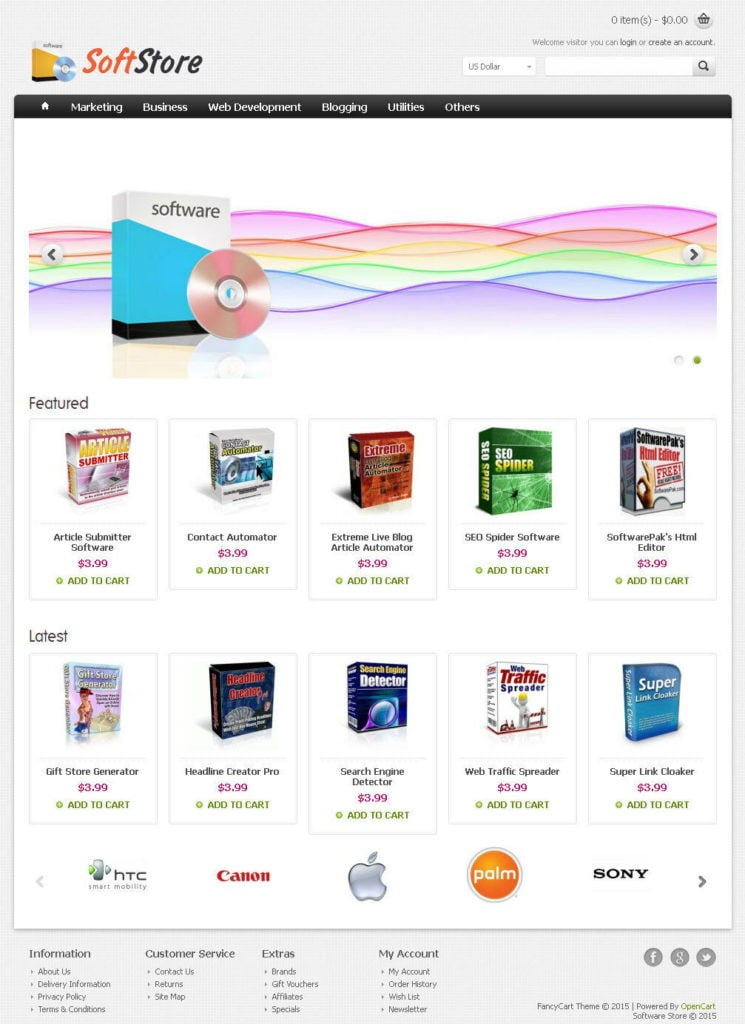 Software Store Website For Sale - 50+ Products Preloaded