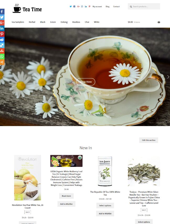 Tea Affiliate Website Business
