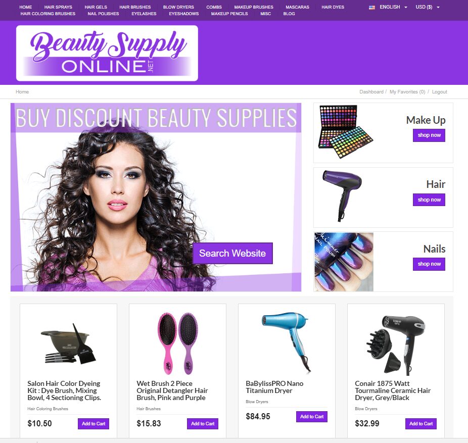 Turnkey Beauty Supply Amazon Affiliate Website For Sale Fashion Domain Name Blog