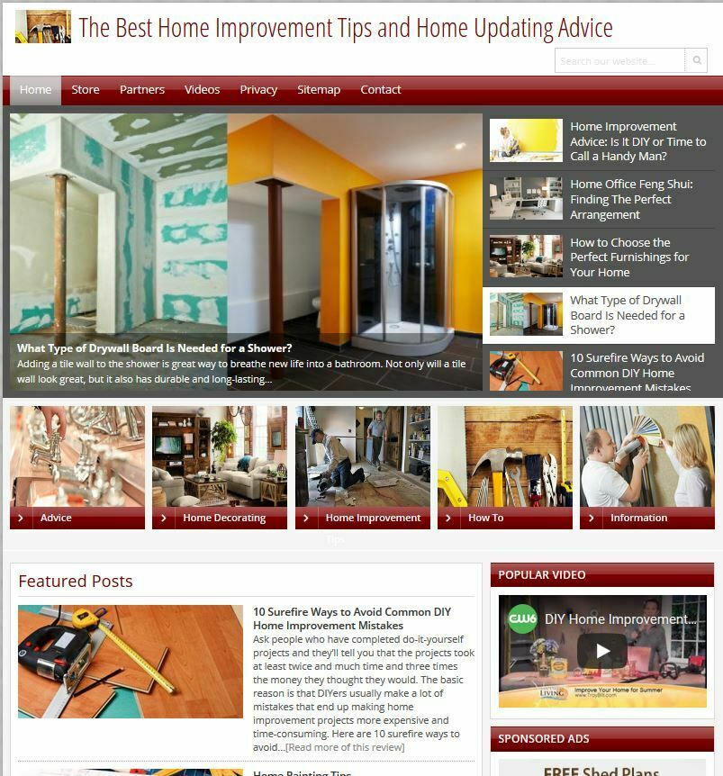 Update-Your-Home.Com Domain and Complete Custom Website Business