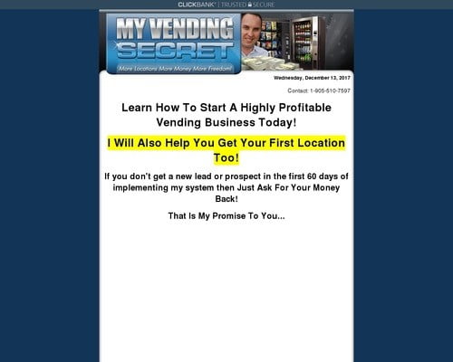 Vending Business Tactics E Book!