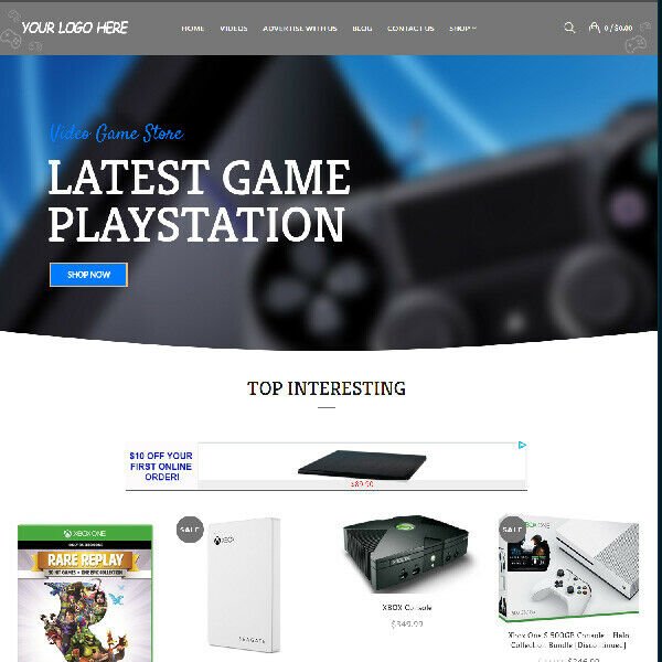 Video Game Affiliate Online Business Website For Sale! Mobile Friendly Added!