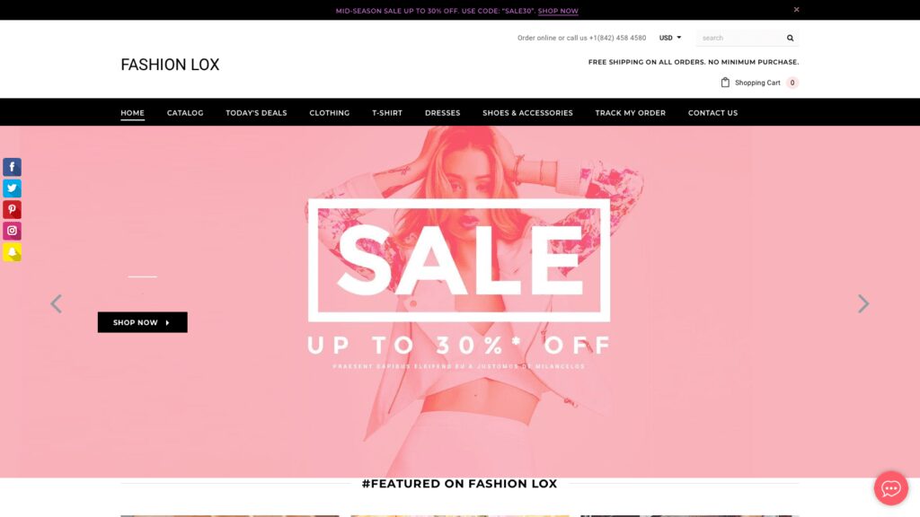 Website Business / Shopify Drop Shipping Store / Fashion Niche