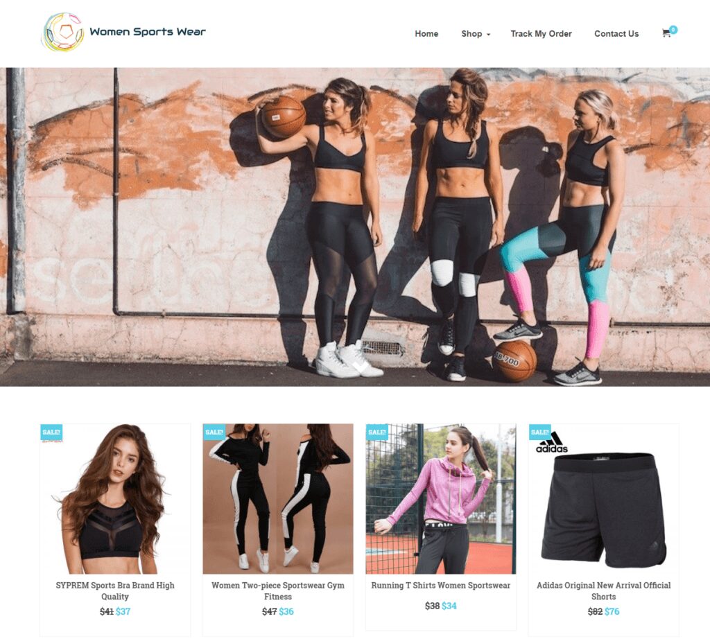 Women Sports Wear Turnkey Website BUSINESS For Sale - Profitable DropShipping