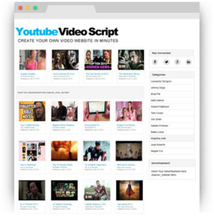 YouTube Video Script PHP -  Website Make Money Online