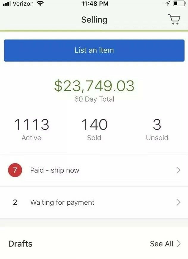 eBay Store Unposted High End Clothing Inventory•$120k Value•Over 3,000 Items