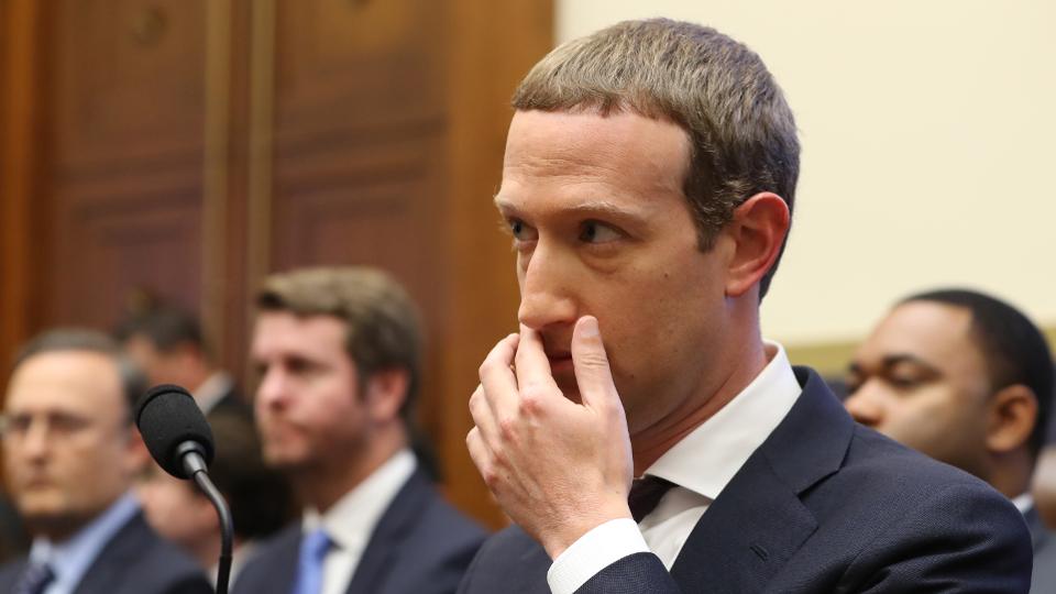 Facebook CEO Mark Zuckerberg testifies before the House Financial Services Committee.