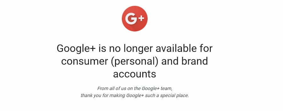 Google+ is no longer available - Online Ownership