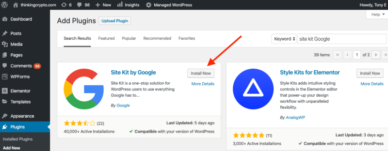 Here's how to set up the Google Site Kit WordPress plugin