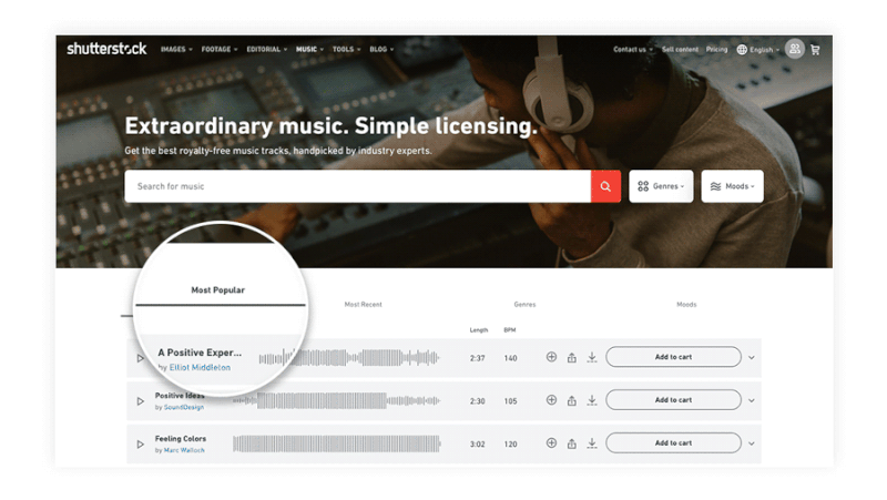 Shutterstock's new music subscription offers affordable music licensing for content creators