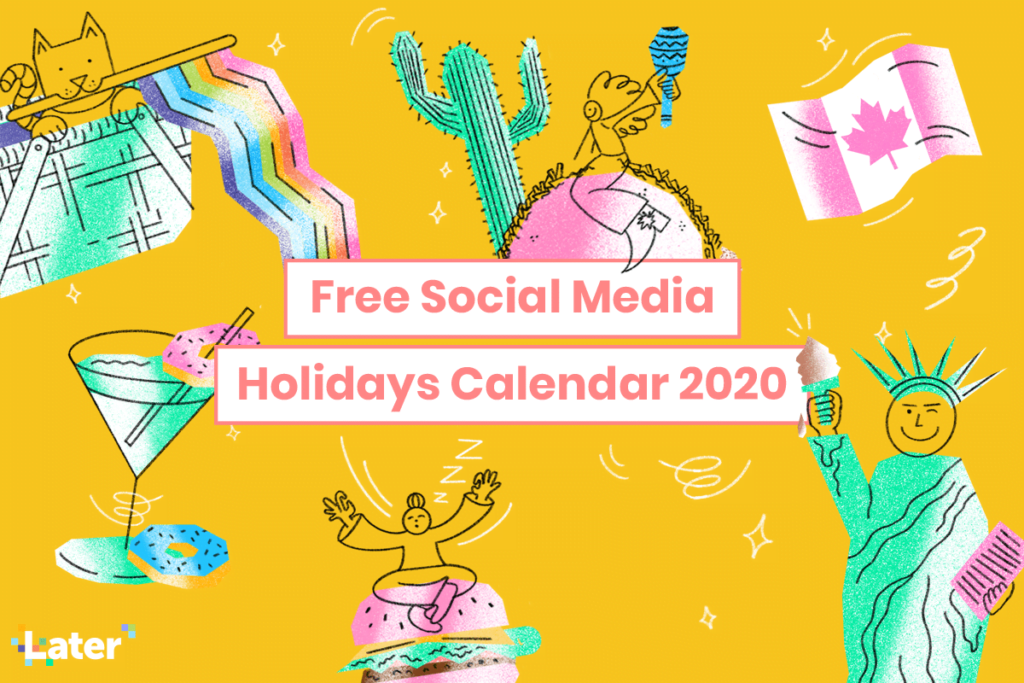 social media holidays calendar 2020