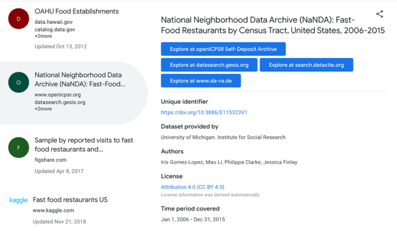 Google Dataset Search is out of beta and adds new features