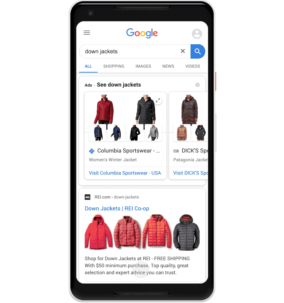 Google rolls out organic 'Popular Products' listings in mobile search results