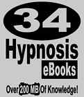 34 Books Hypnosis ebooks Ultimate Library on Hypnotism,w/ Reseller Website