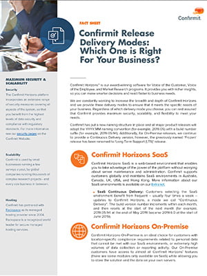 Confirmit Release Delivery Modes:  Which One is Right For Your Business?