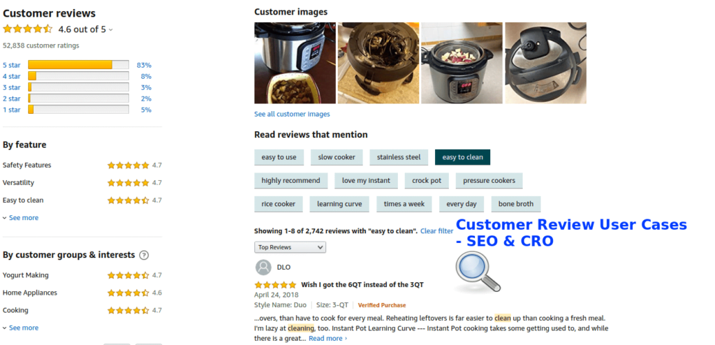 How to Use Customer Reviews Review Use Cases & Best Practices for SEO & CRO