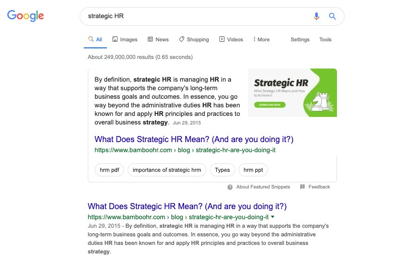 The Power of "Is": A Featured Snippet Case Study