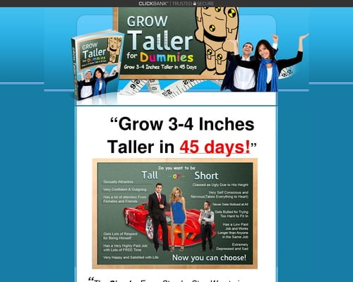 Grow Taller For Dummies™ - How To Grow Taller & How to Increase Height in the next 45 days