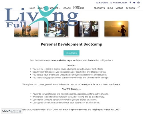 Personal Development Bootcamp | Living Full Out