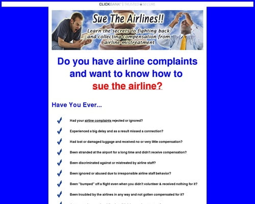 Sue The Airline - Collect Compensation Now For Your Troubles!