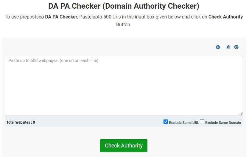 Domain authority checker 